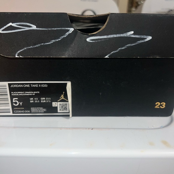 Jordan One Take II Black and White Sneakers - Picture 3 of 5